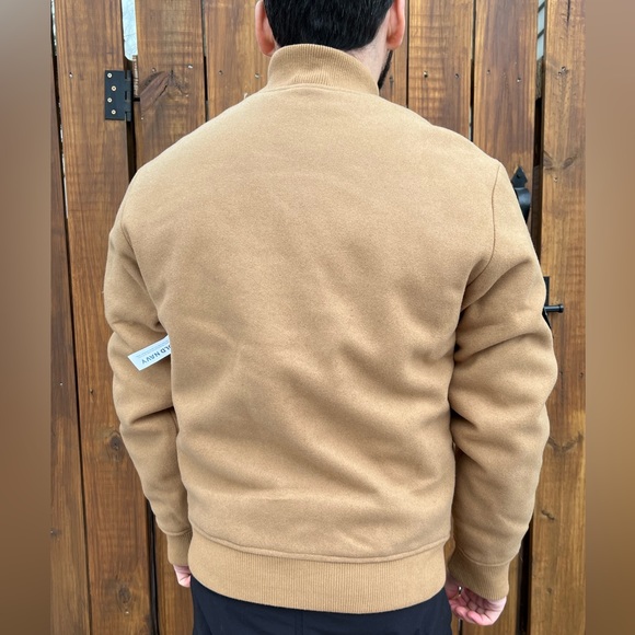 Wool Bomber Jacket Button Up Old Navy - Picture 2 of 9